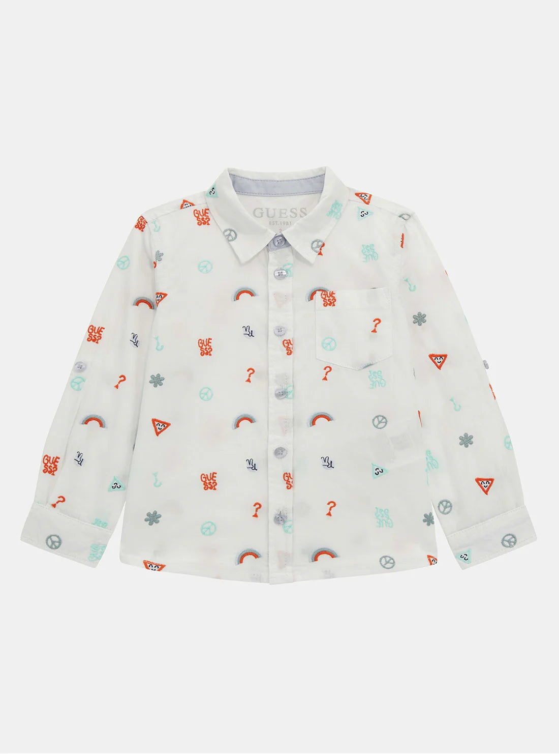 Guess white shirt for boys