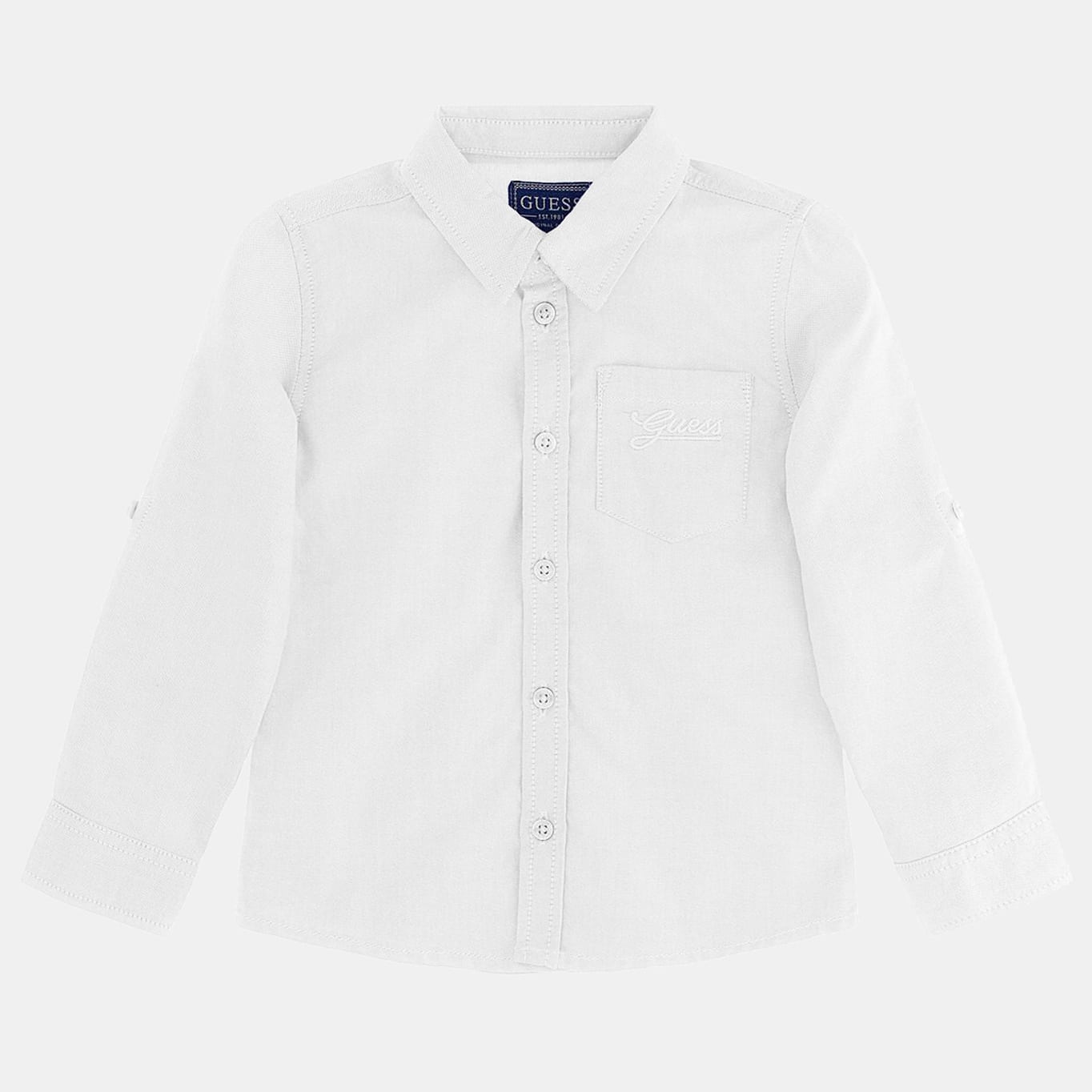 Риза за момче в бяло Guess