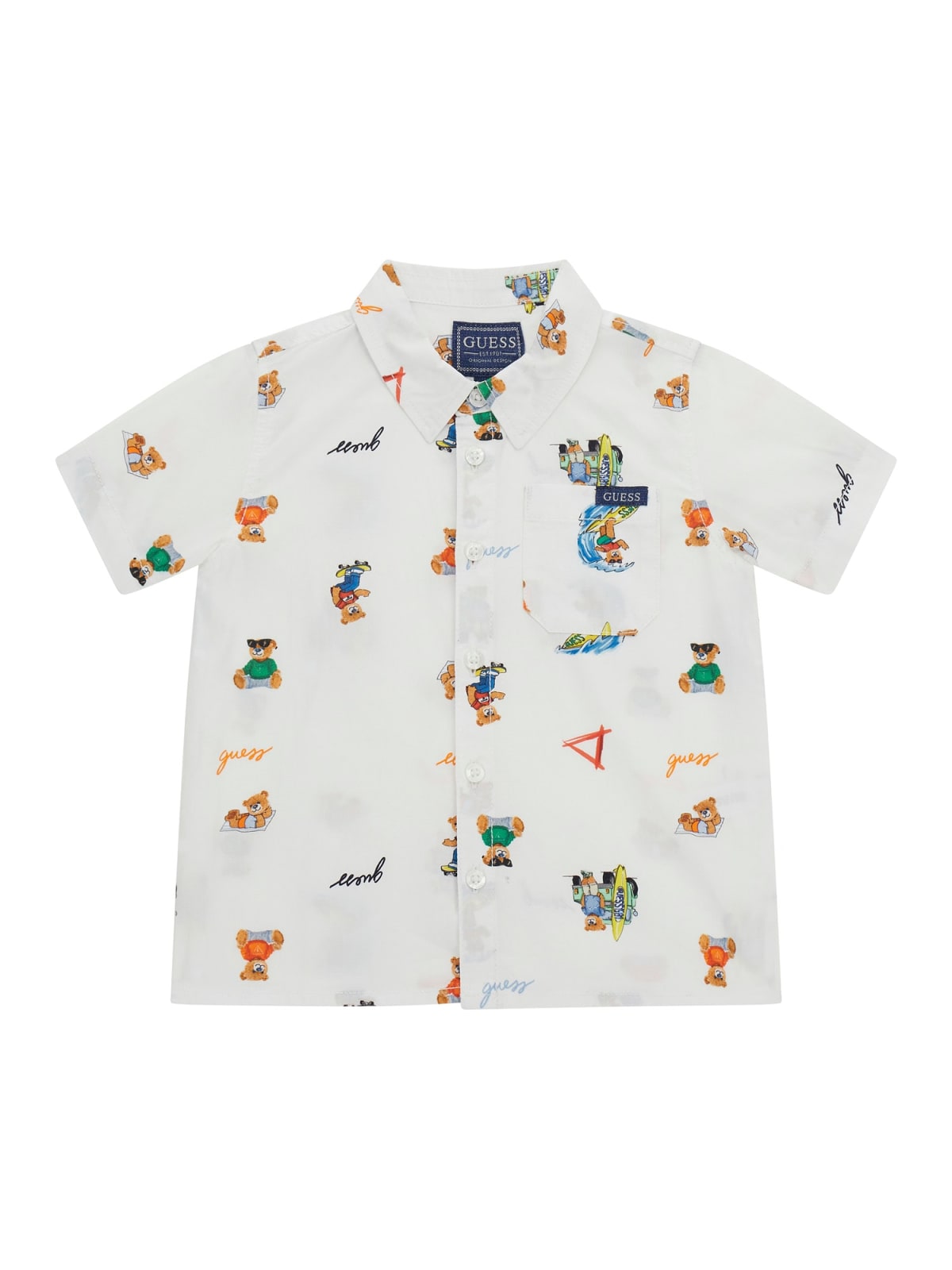 Риза за момче в бяло Guess