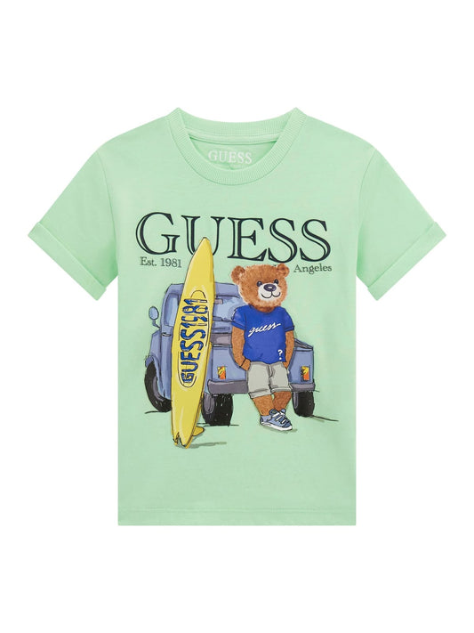 Тениска за момче в зелено Guess