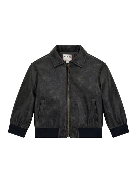 Кожено яке за момче Guess