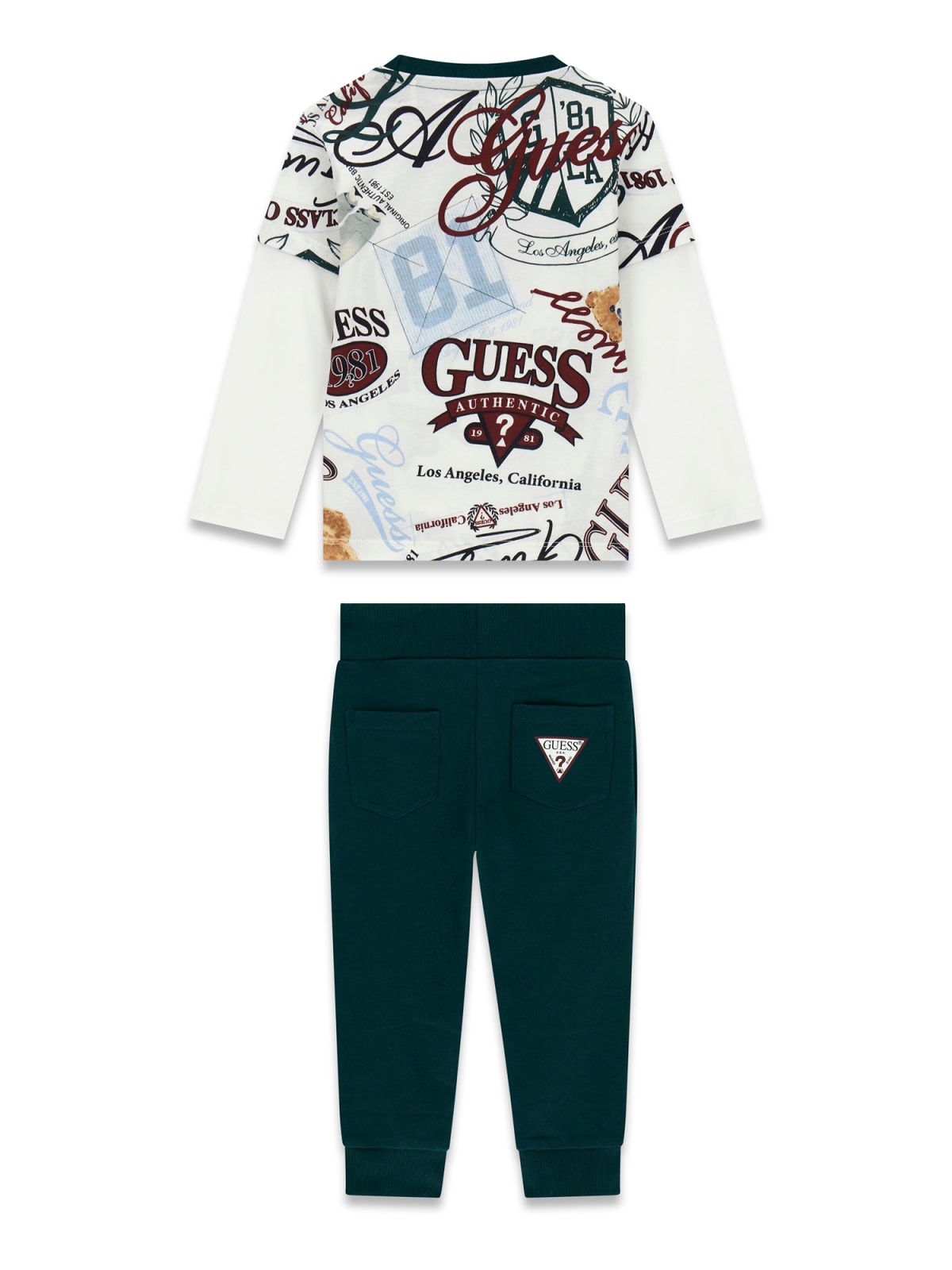 Комплект блуза и долнище за момче Guess