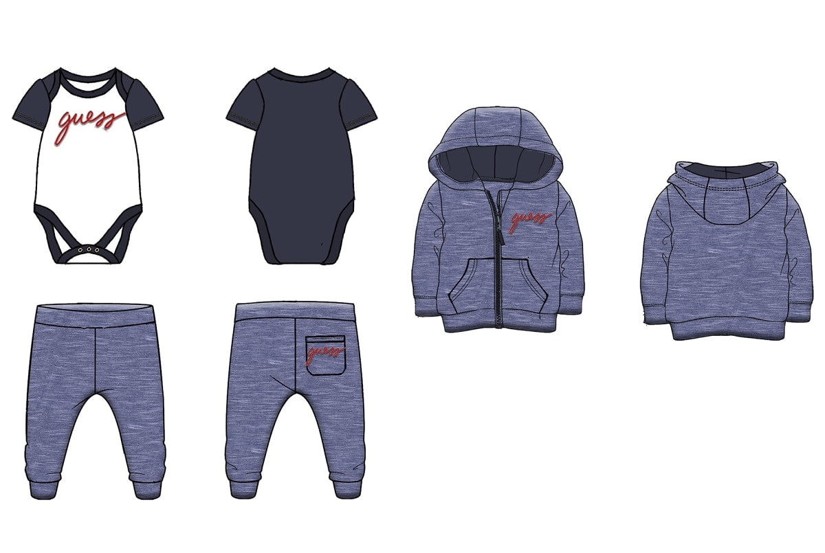 Бебешки комплект от три части Guess