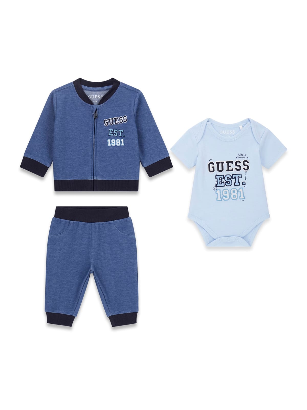 Комплект в три части за бебе Guess