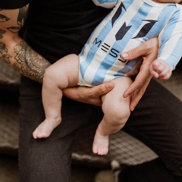 Бебешко боди  VINGINO CO/LLAB. MESSI Синьо