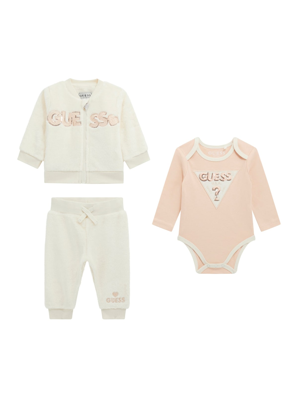 Комплект в три части за бебе GUESS
