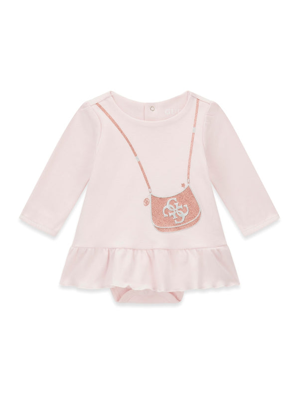 Рокля боди за бебе момиче Guess в лилаво
