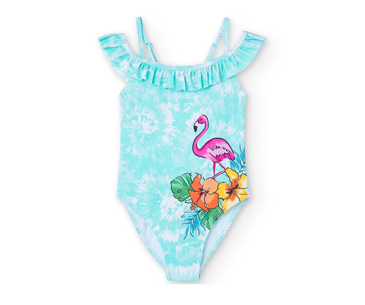 Boboli girl's one-piece swimsuit