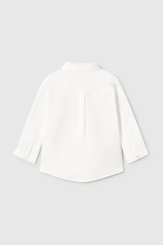 Бебешка памучна риза с папийонка MAYORAL