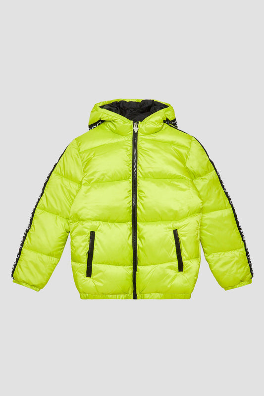 Guess electric green jacket for boys