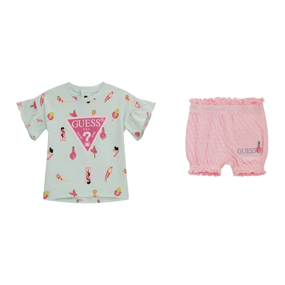 Guess girl's t-shirt and shorts set