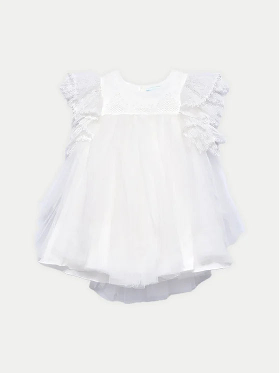 Formal dress for a girl in white Abel &amp; Lula