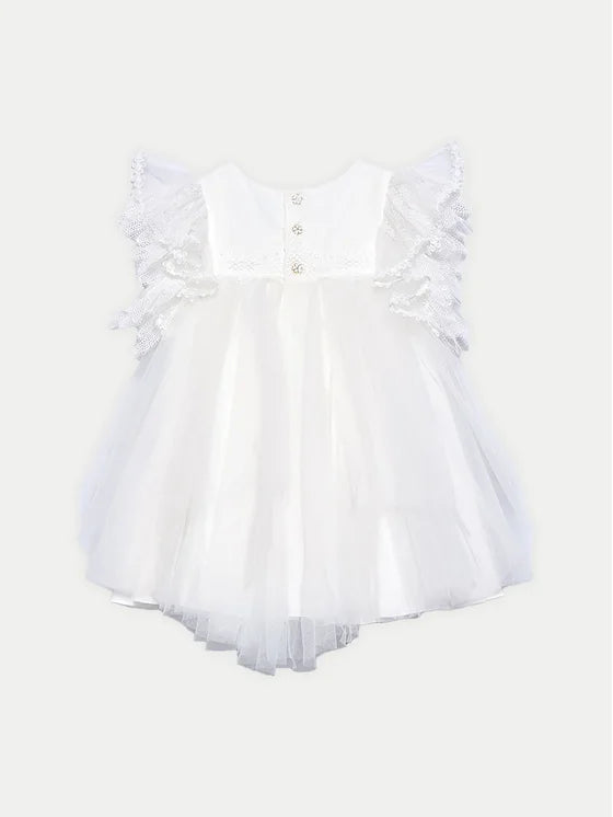 Formal dress for a girl in white Abel &amp; Lula