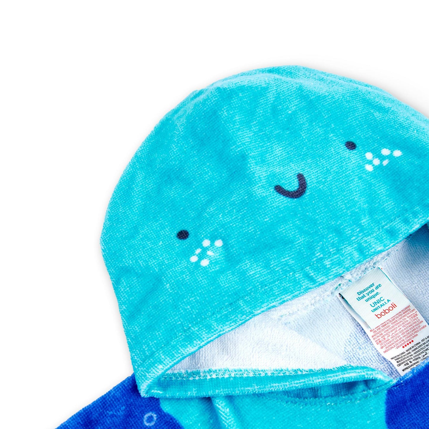 Beach poncho - towel in blue Boboli