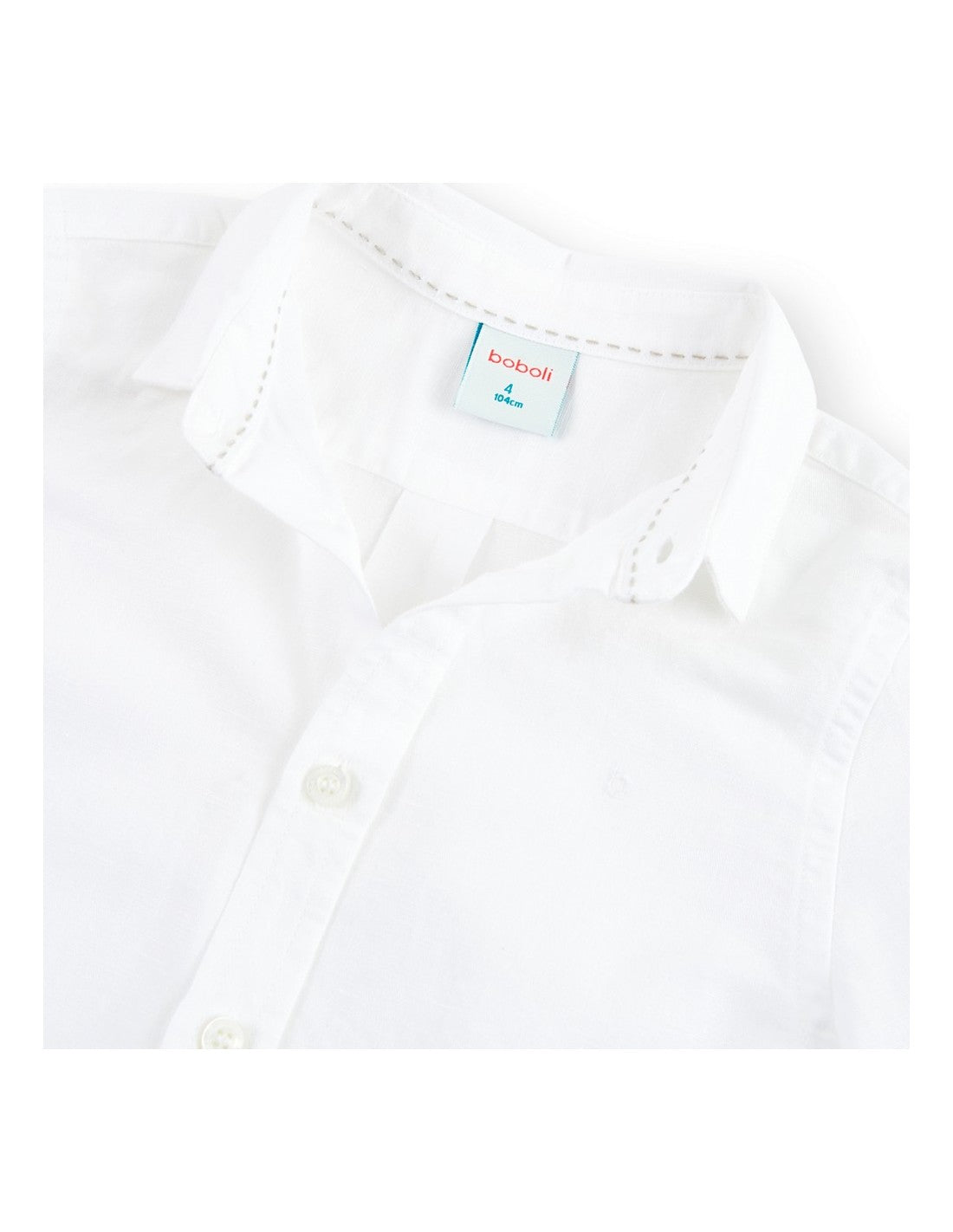 Риза за момче в бяло BOBOLI