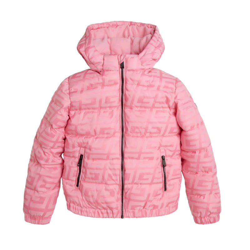 Зимно яке за момиче в розово Guess