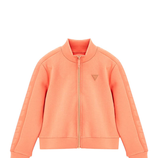 Суичър за момиче в оранжево Guess