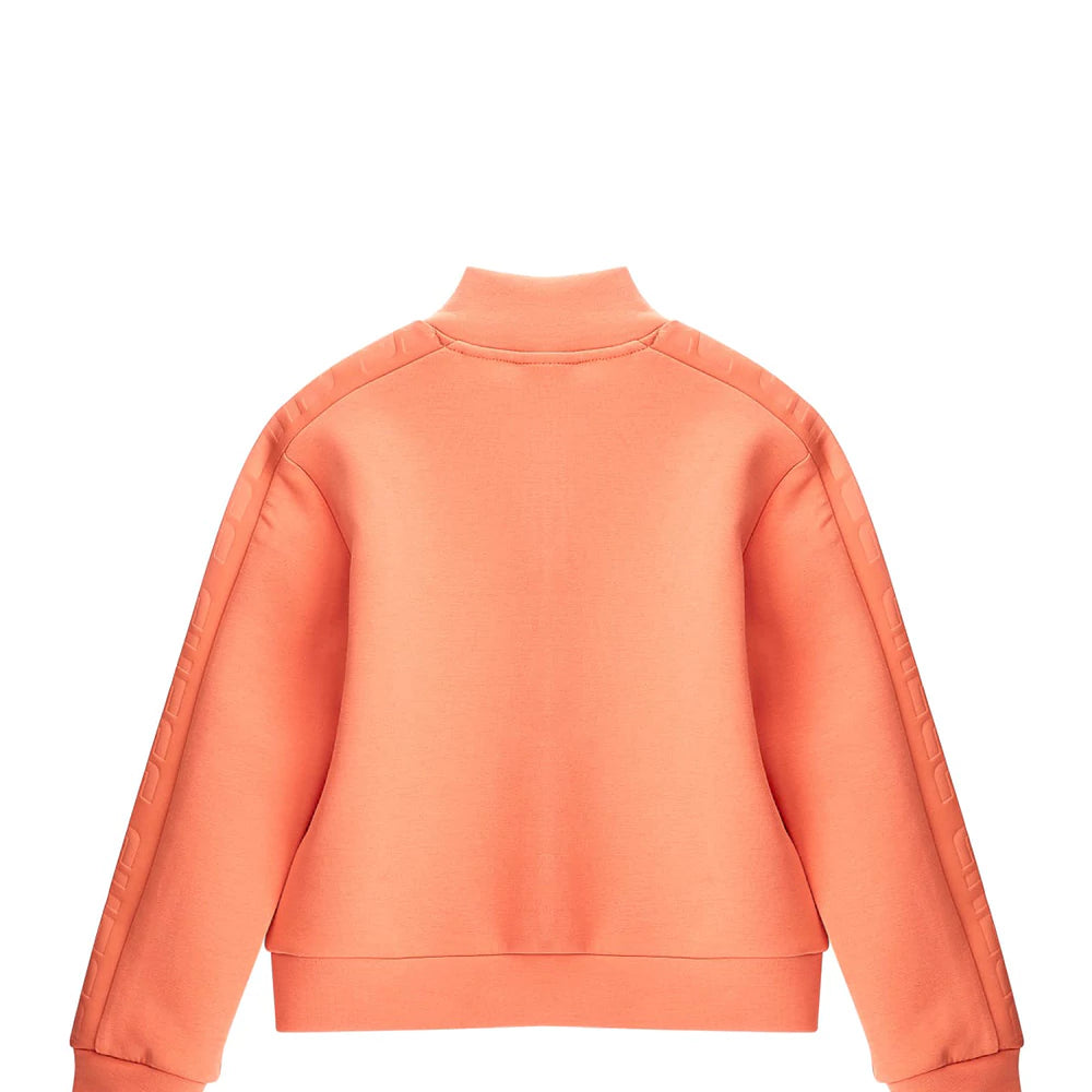 Суичър за момиче в оранжево Guess