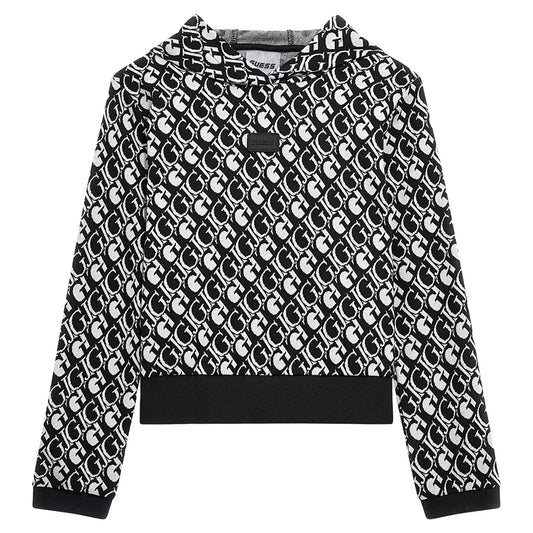 Блуза с качулка за момиче Guess