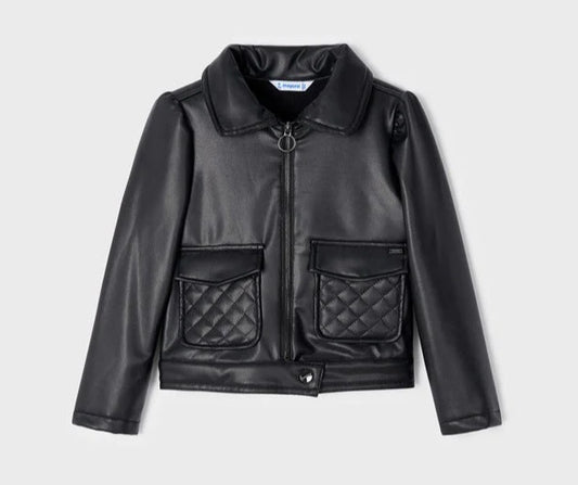 Кожено яке за момиче MAYORAL