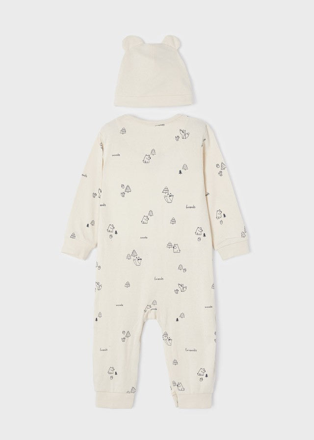 Baby jumpsuit and hat for boy MAYORAL