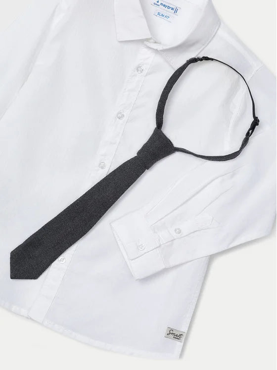 Boy's shirt with tie MAYORAL