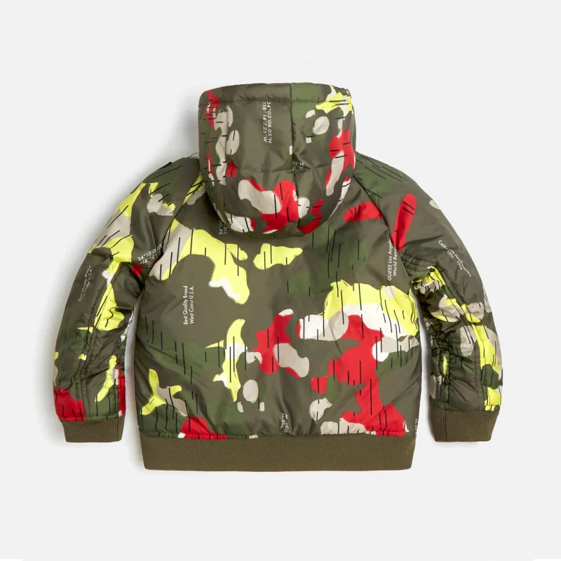 Двулицево яке за момче в зелено Guess