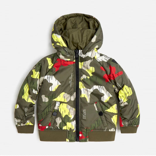 Двулицево яке за момче в зелено Guess