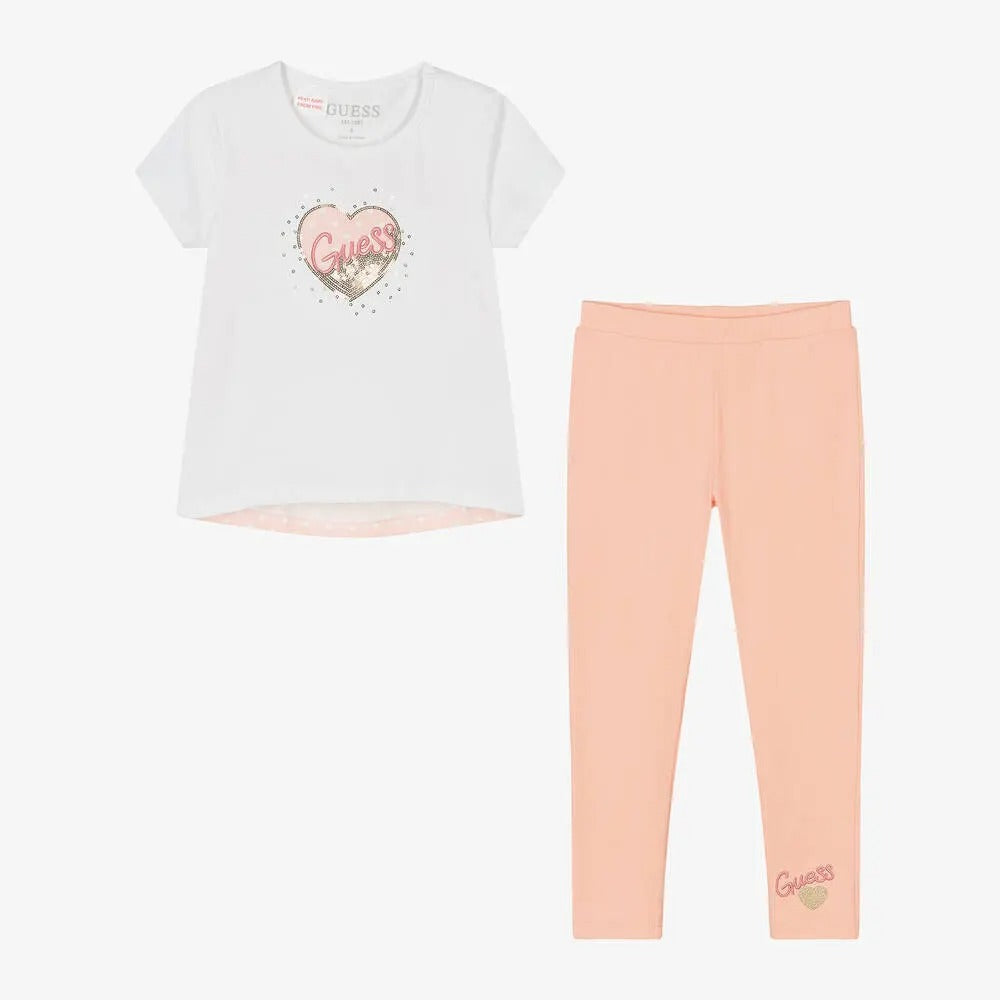 Guess girl's t-shirt and leggings set