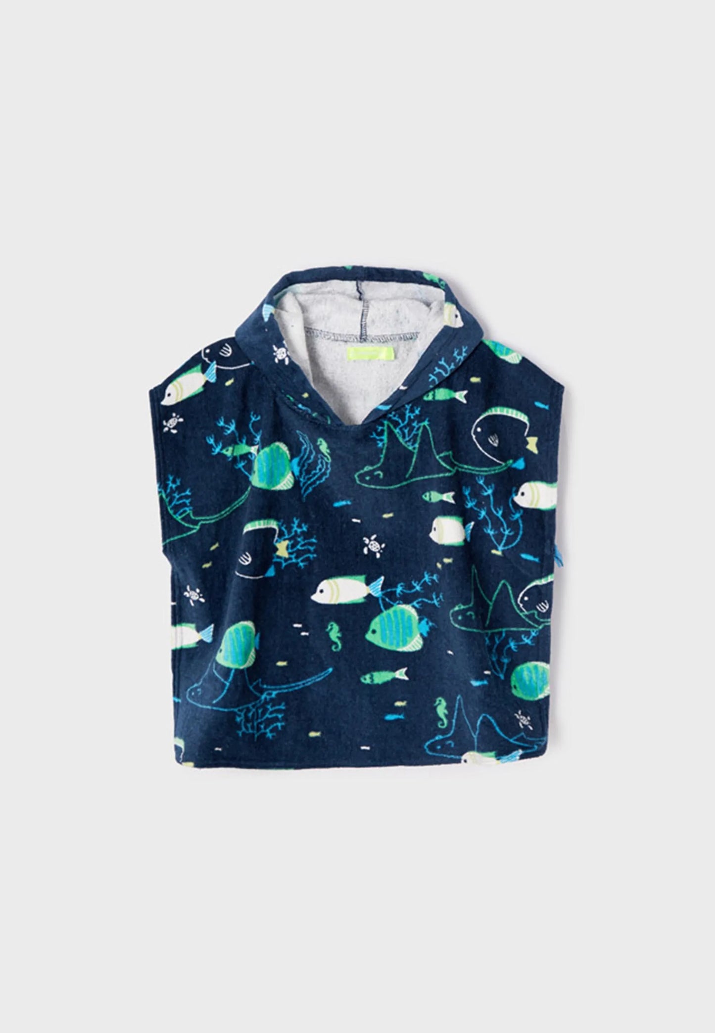 Beach poncho - towel in blue Mayoral