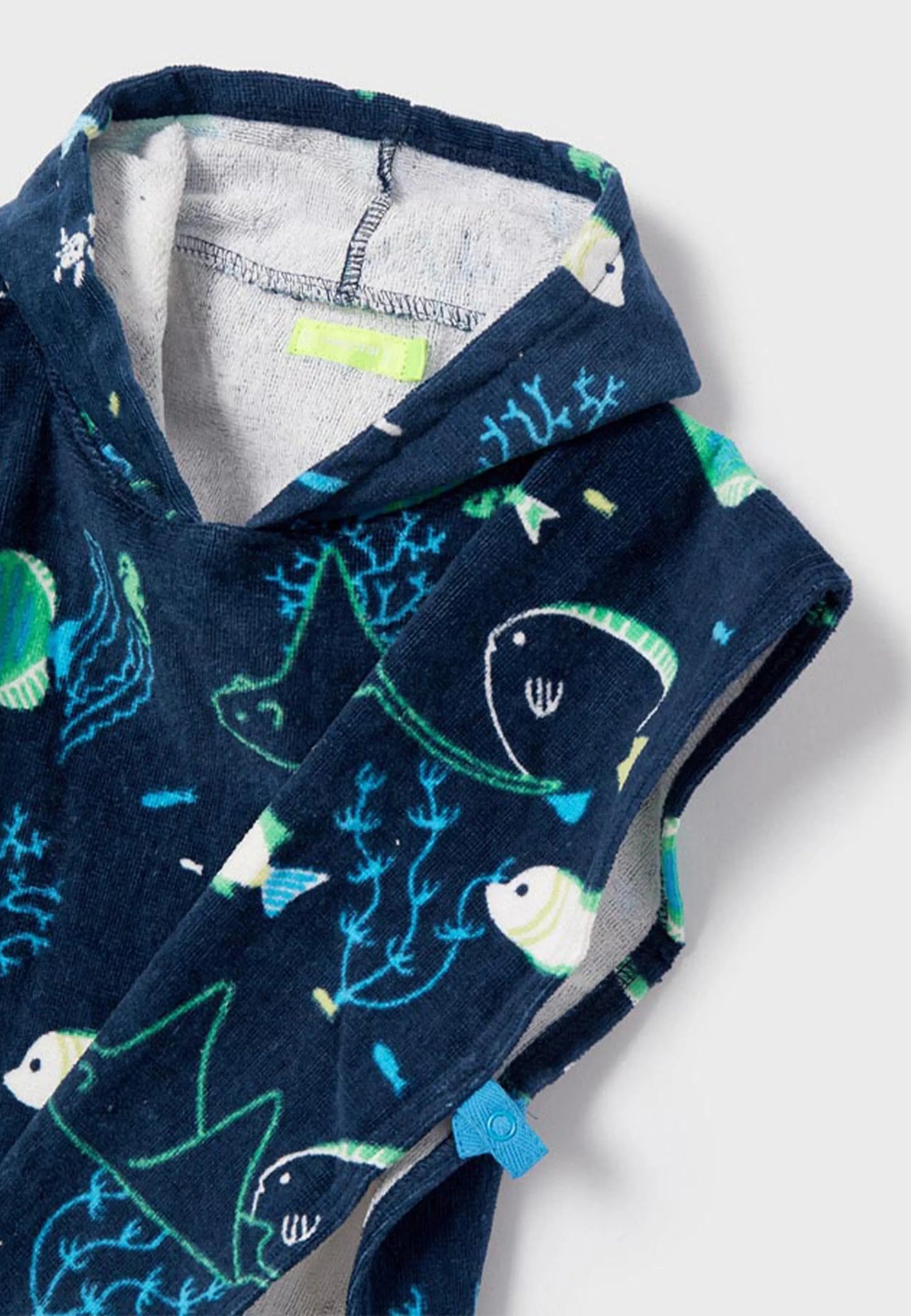 Beach poncho - towel in blue Mayoral