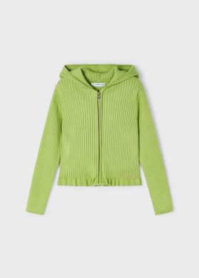 Green cardigan for girls MAYORAL