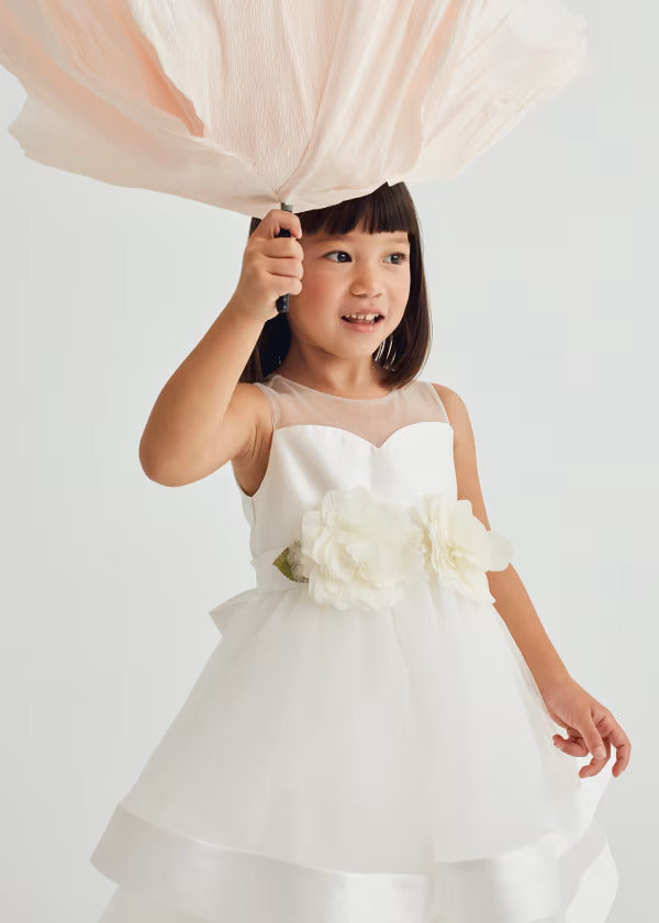 Formal dress for a girl in white Abel &amp; Lula